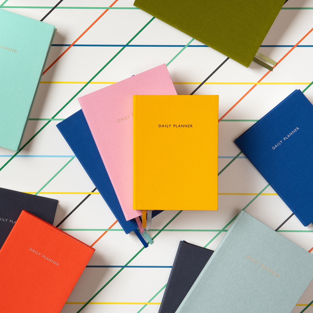 Olive Green Fabric Daily Planner (B6) (12921)