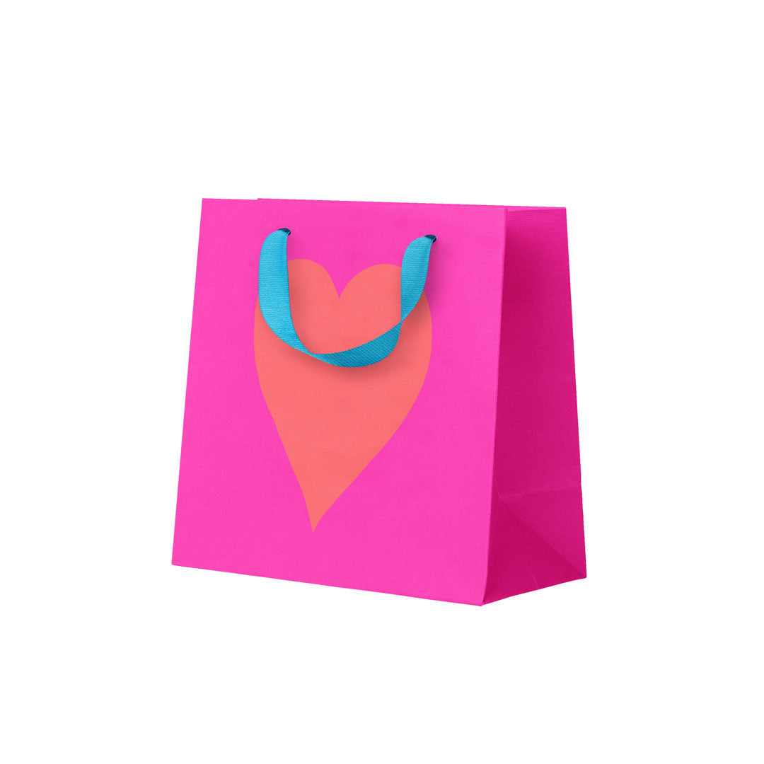 Neon Heart Mini Gift Bag (12120)