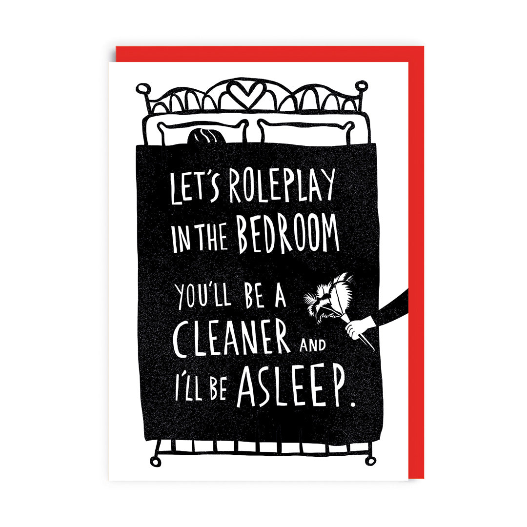Lets Role Play in the Bedroom Valentine's Day Card