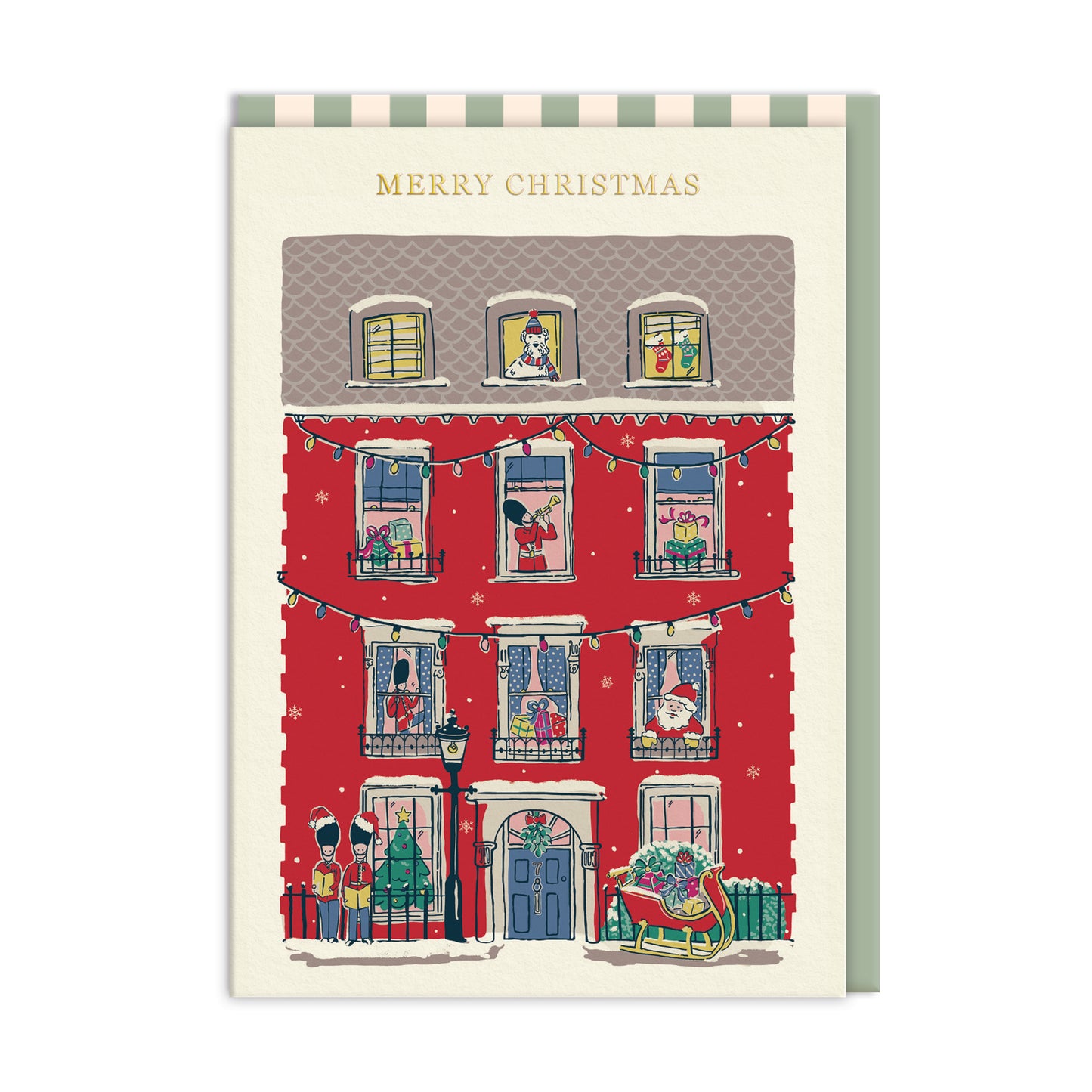 Merry Christmas House Pack of 9 Cards (11607)