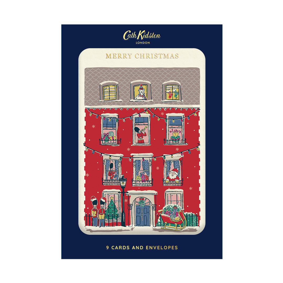Merry Christmas House Pack of 9 Cards (11607)