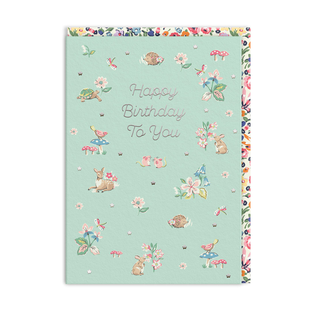 Cath Kidston Woodland Creatures Birthday Card (11506)