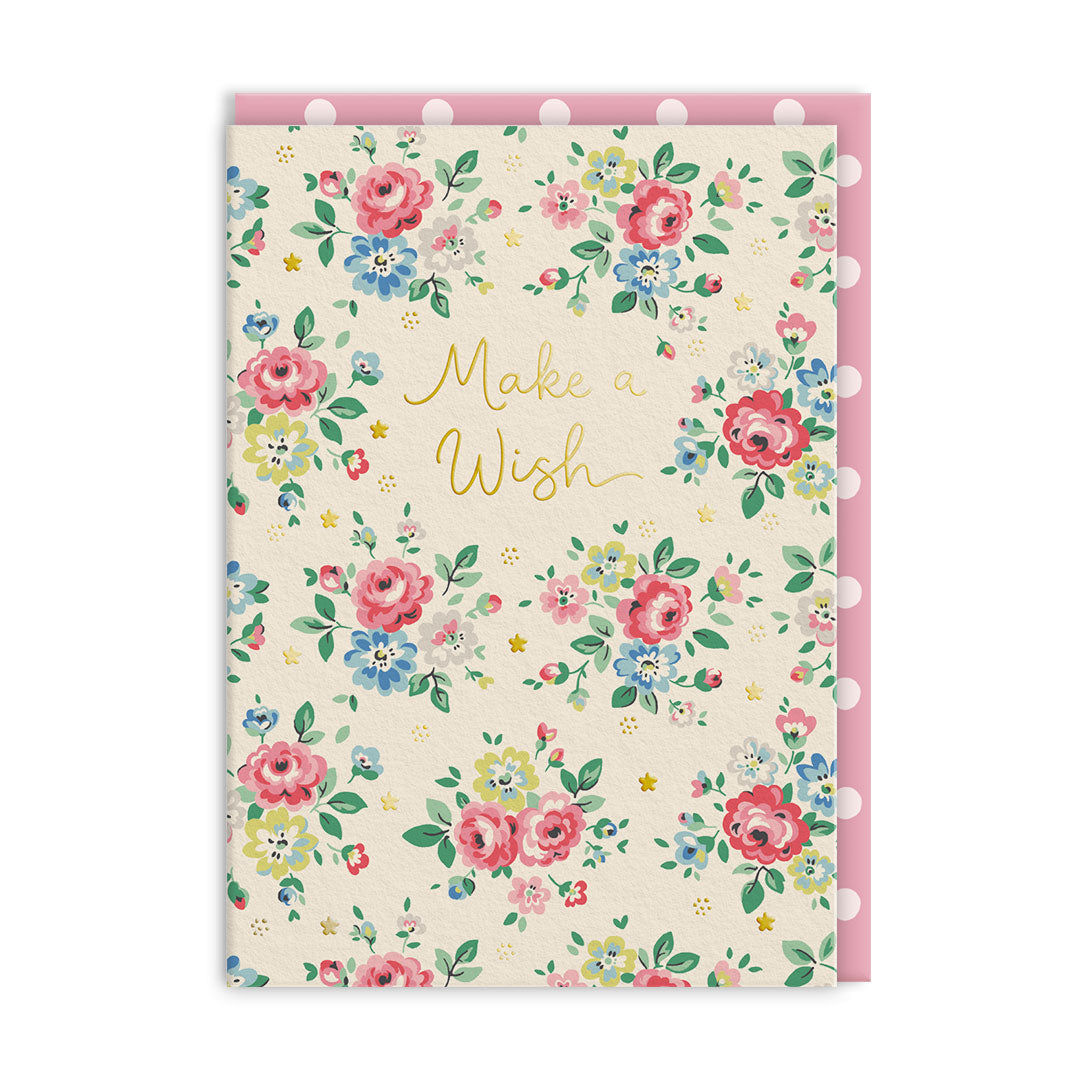 Make a Wish Peony Print Greeting Card (14397)