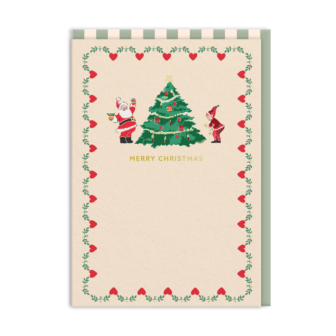 Cath Kidston Santa Christmas Card (9703)