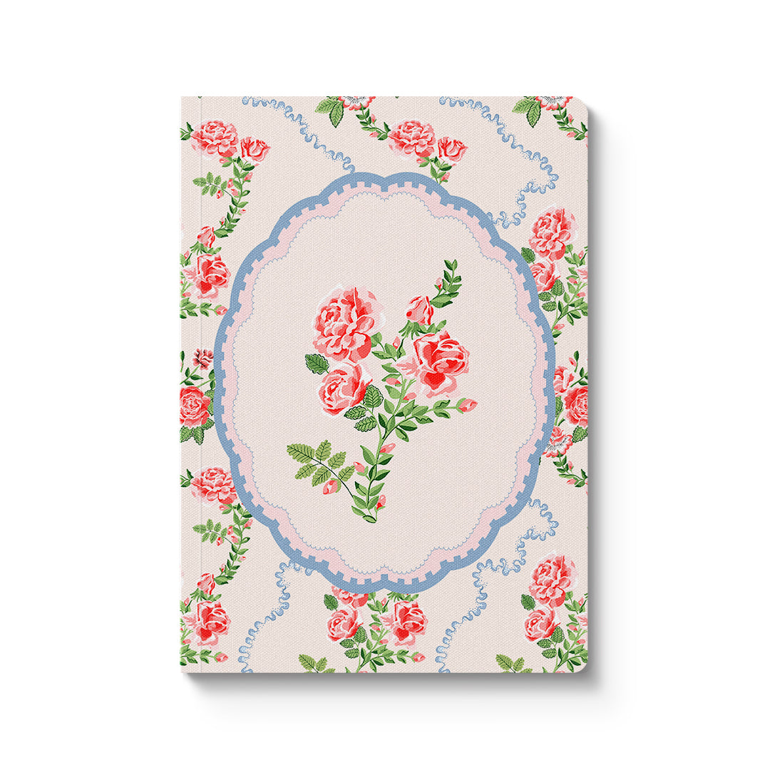 Rose Flutter Vignette Premium Paperback Notebook (A5) (13164)