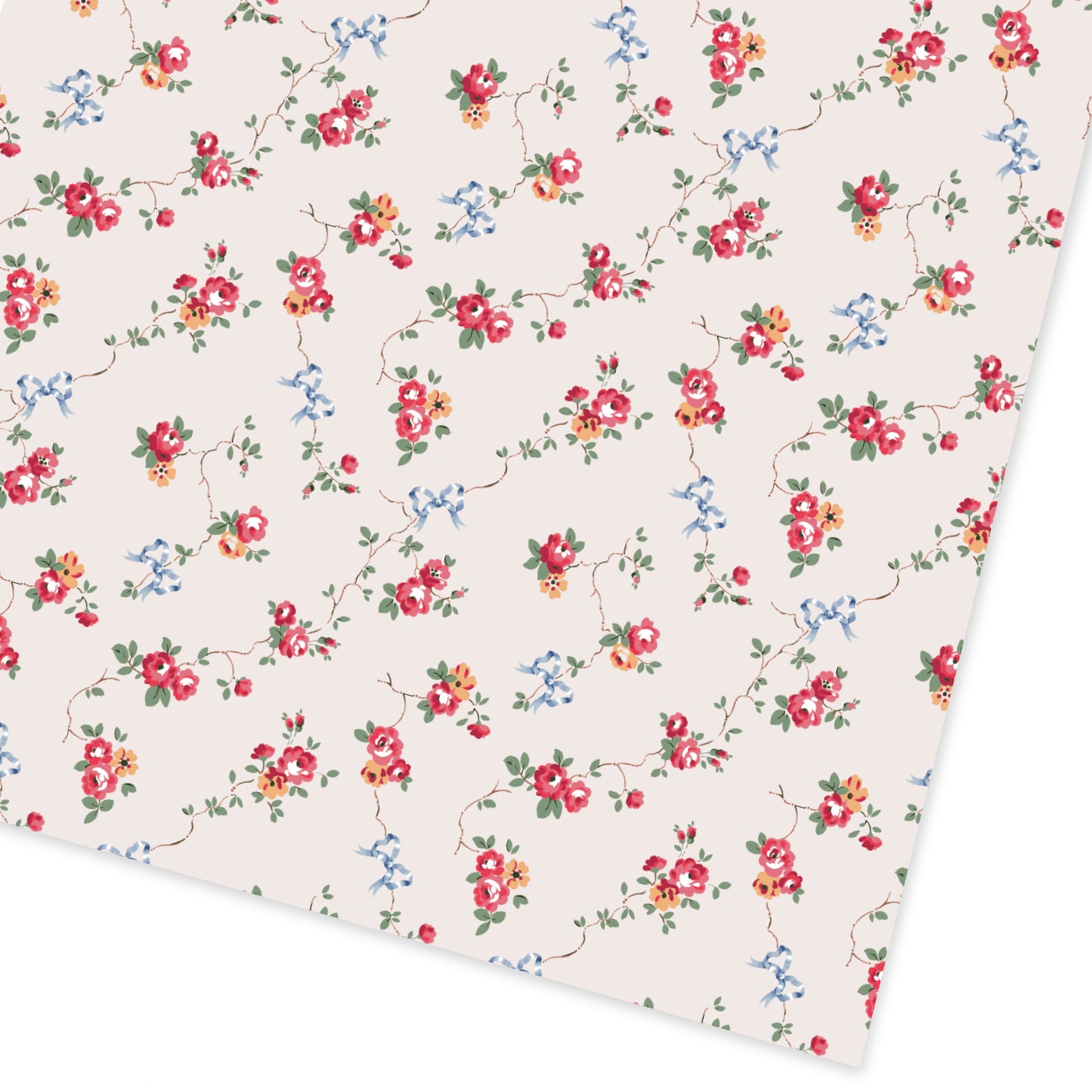 Rose and Bows Single Roll Wrap (13262)