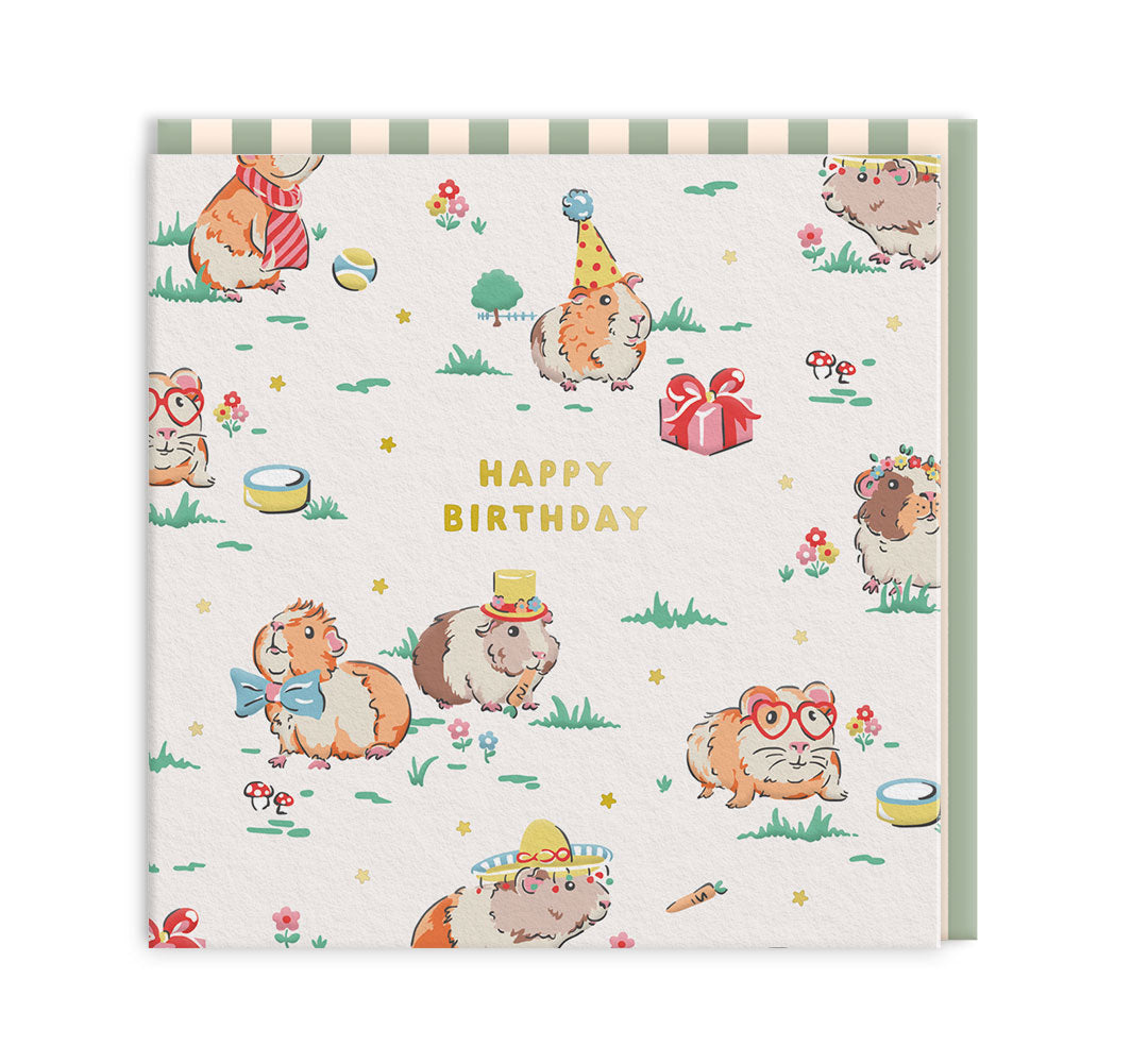 Hamster Mini Square Greeting Card (14267)