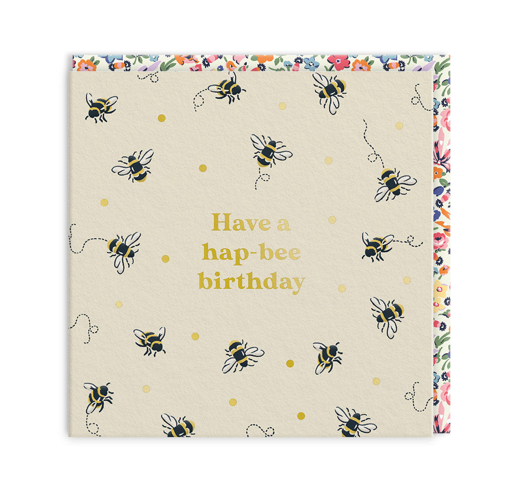 Bees Mini Square Greeting Card (14288)