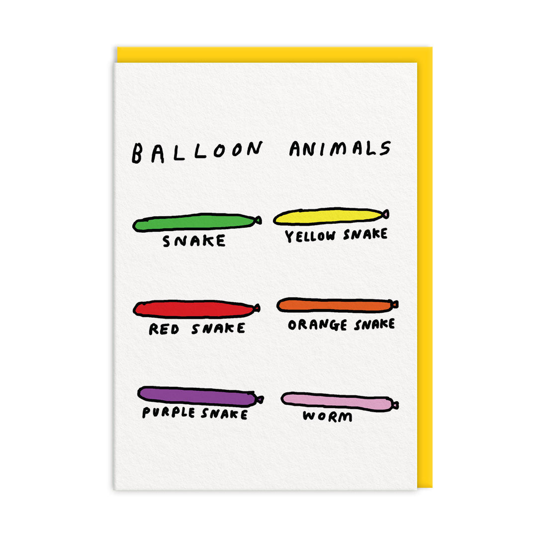 Balloon Animals Greeting Card (11487)