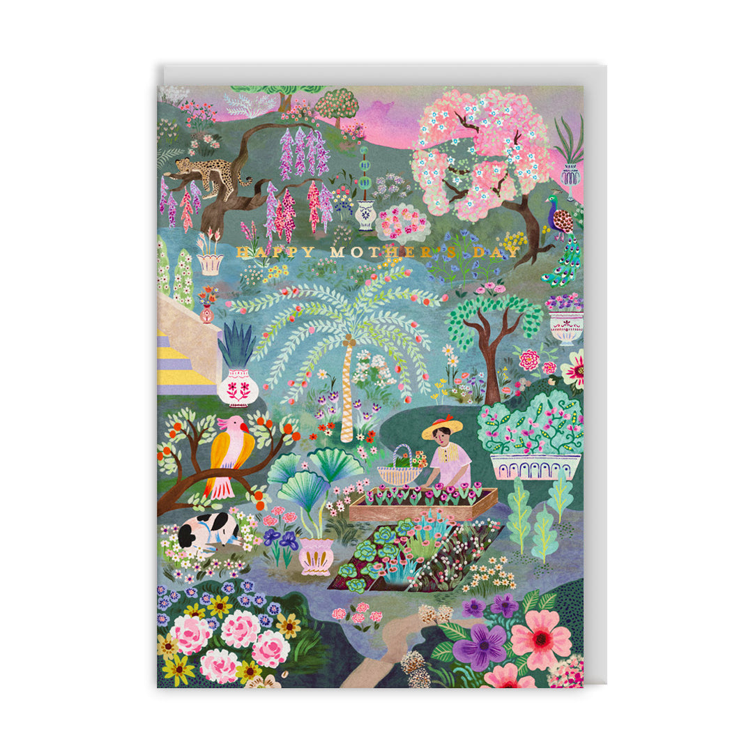 Blue Garden Greeting Card (13244)