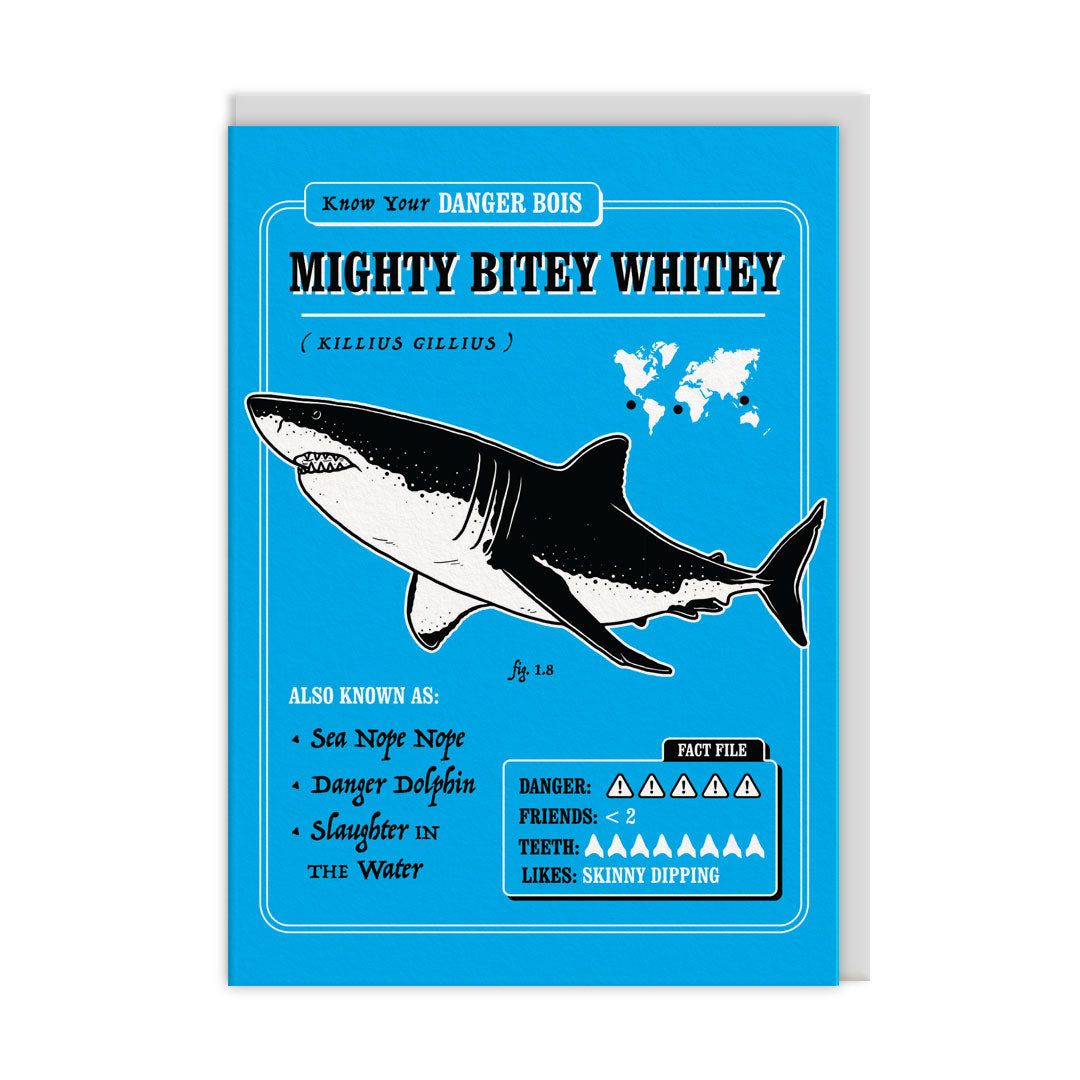 Mighty Bitey Whitey Greeting Card (12424)