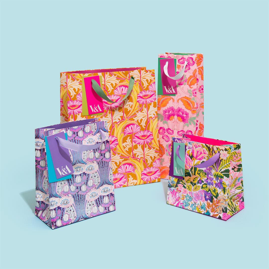 Neon Floral Mawson Tulip Small Gift Bag (12561)