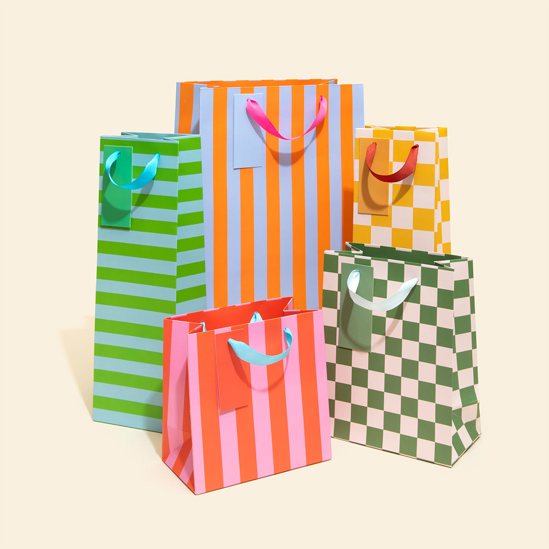 Orange and Blue Large Gift Bag (12127)