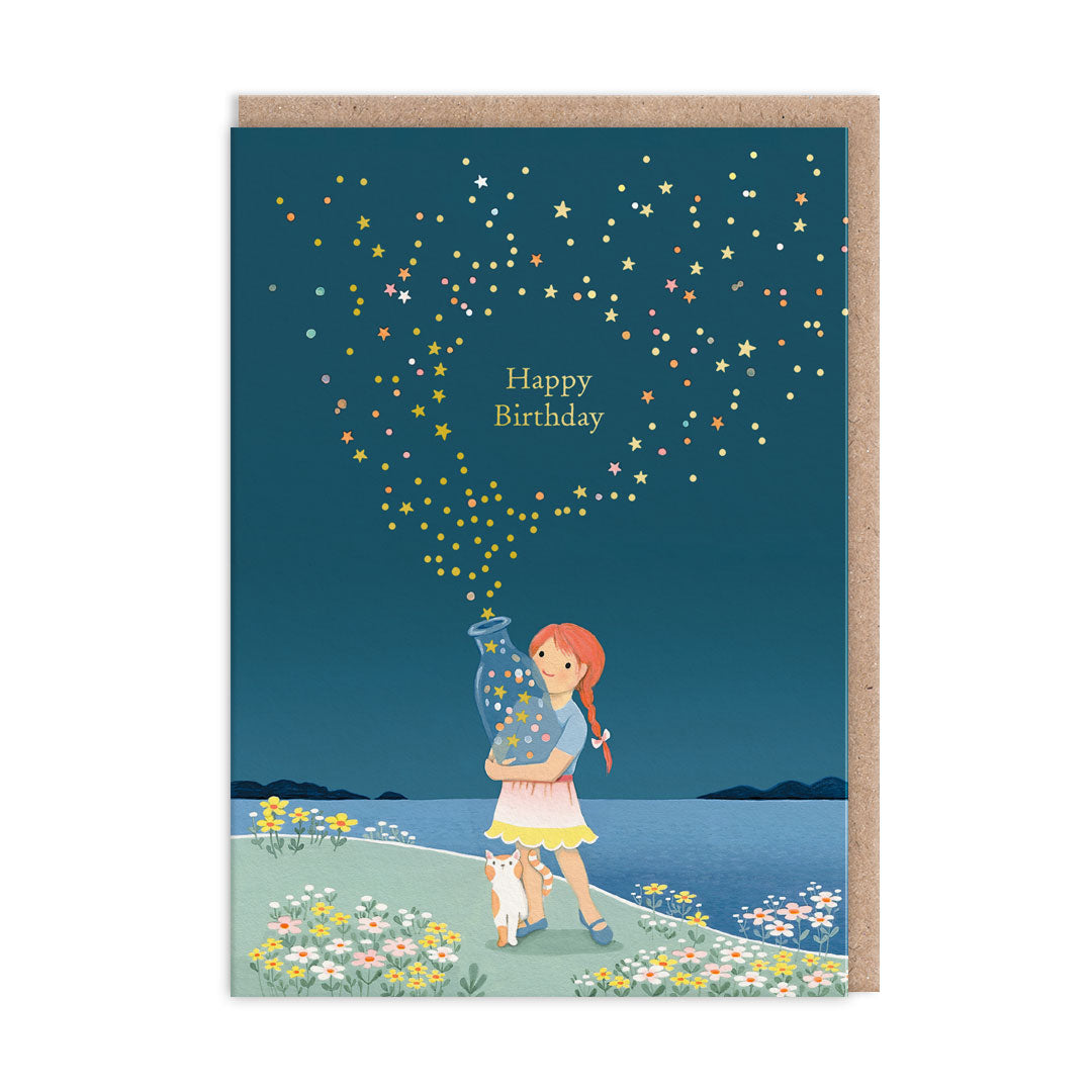 Star Bottle Greeting Card (13292)
