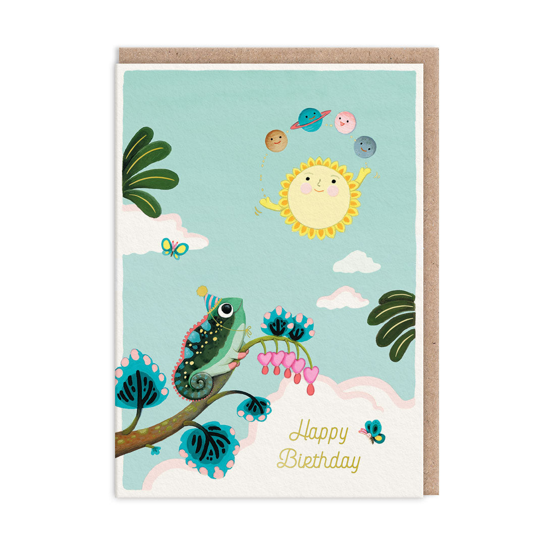Solar Juggle Greeting Card (13293)