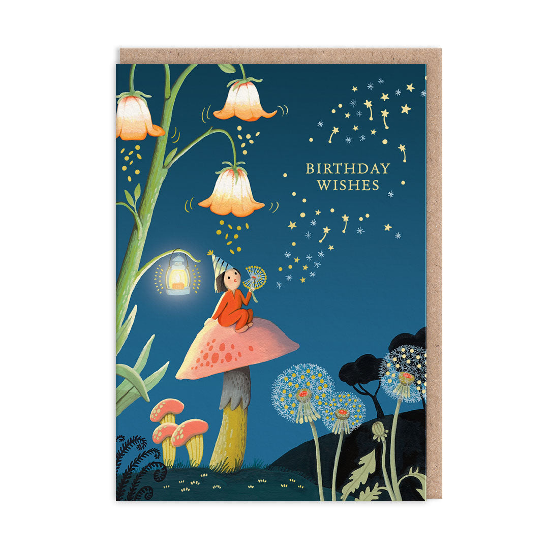 Dandelion Night Greeting Card (13294)