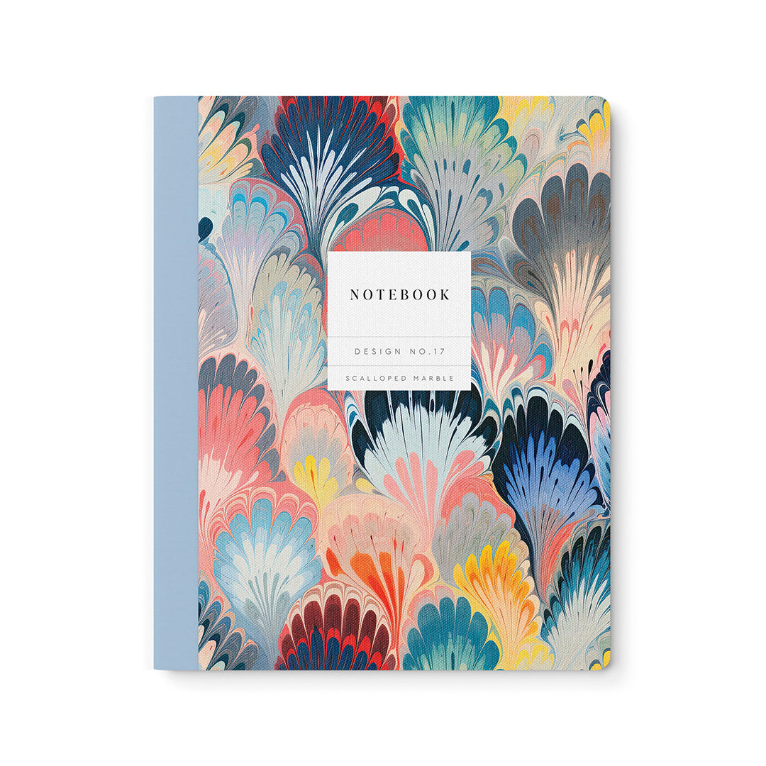 Scalloped Marble Kaleido Exercise Book (10x8) (11755)