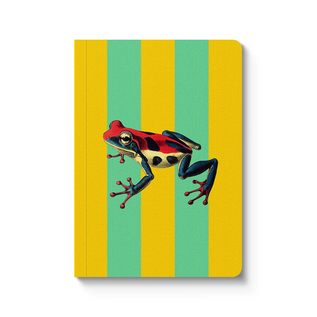 Striped Frog Paperback Notebook (A6) (12361)