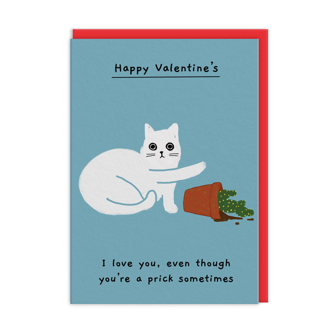 I Love You Even Though You're A Prick Sometimes Greeting Card (6260)
