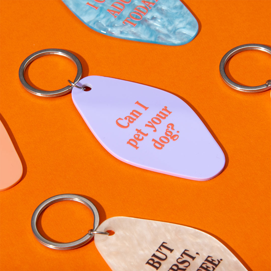 Pet Your Dog Keyring (13398)