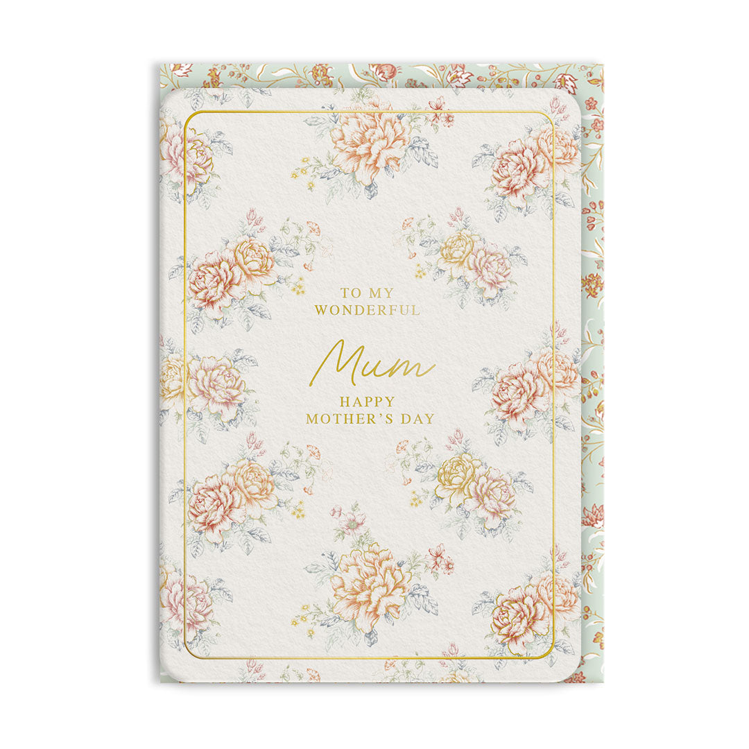 Bancroft Wonderful Mum Premium Greeting Card (13728)