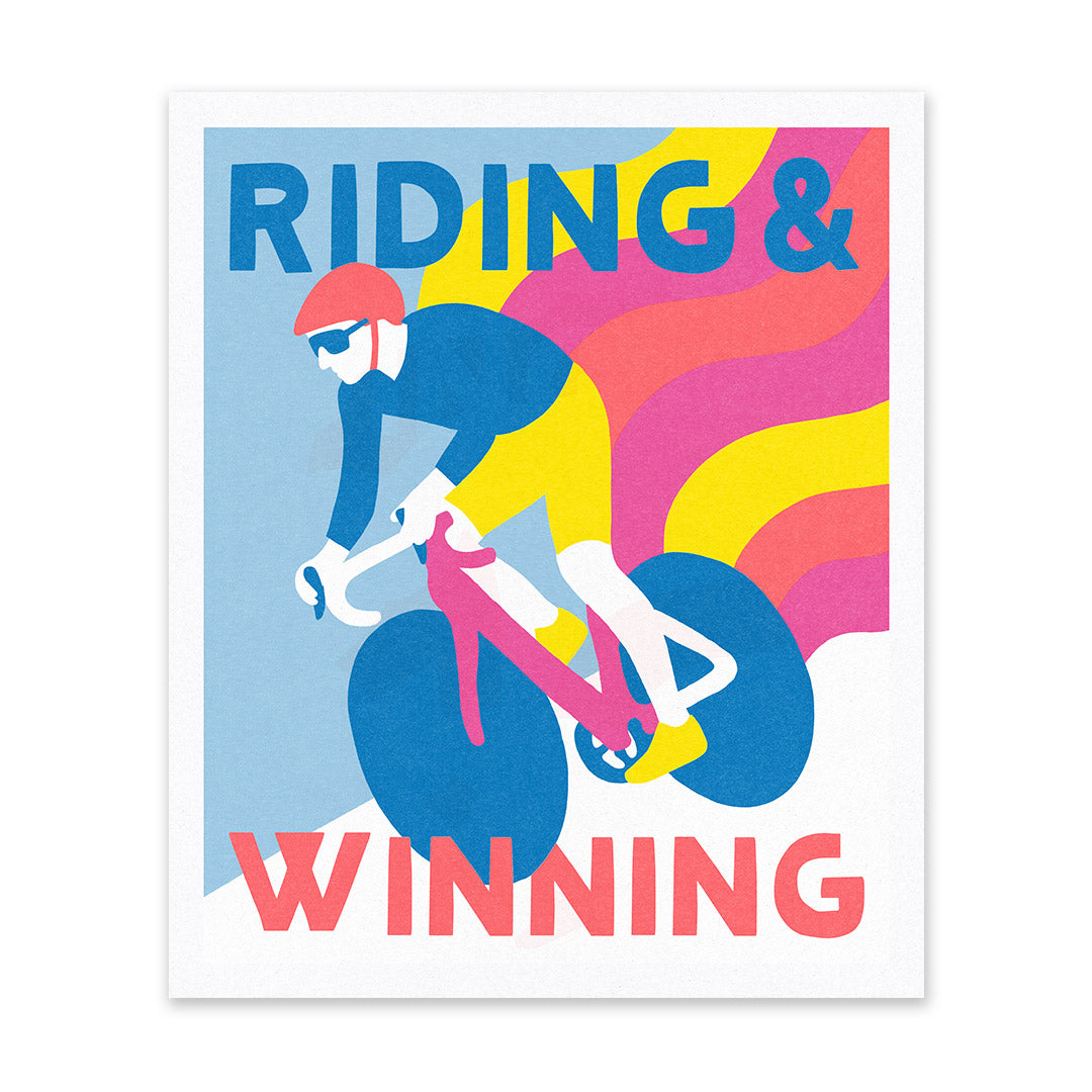 Bicycle Riso Print (12x10) (12626)