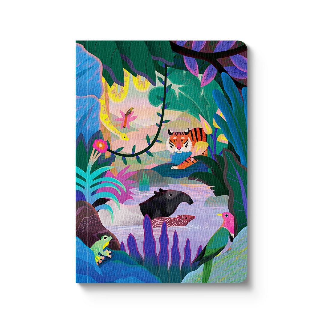 Animals of the Sumatran Jungle Premium Paperback Notebook (A6) (12470)