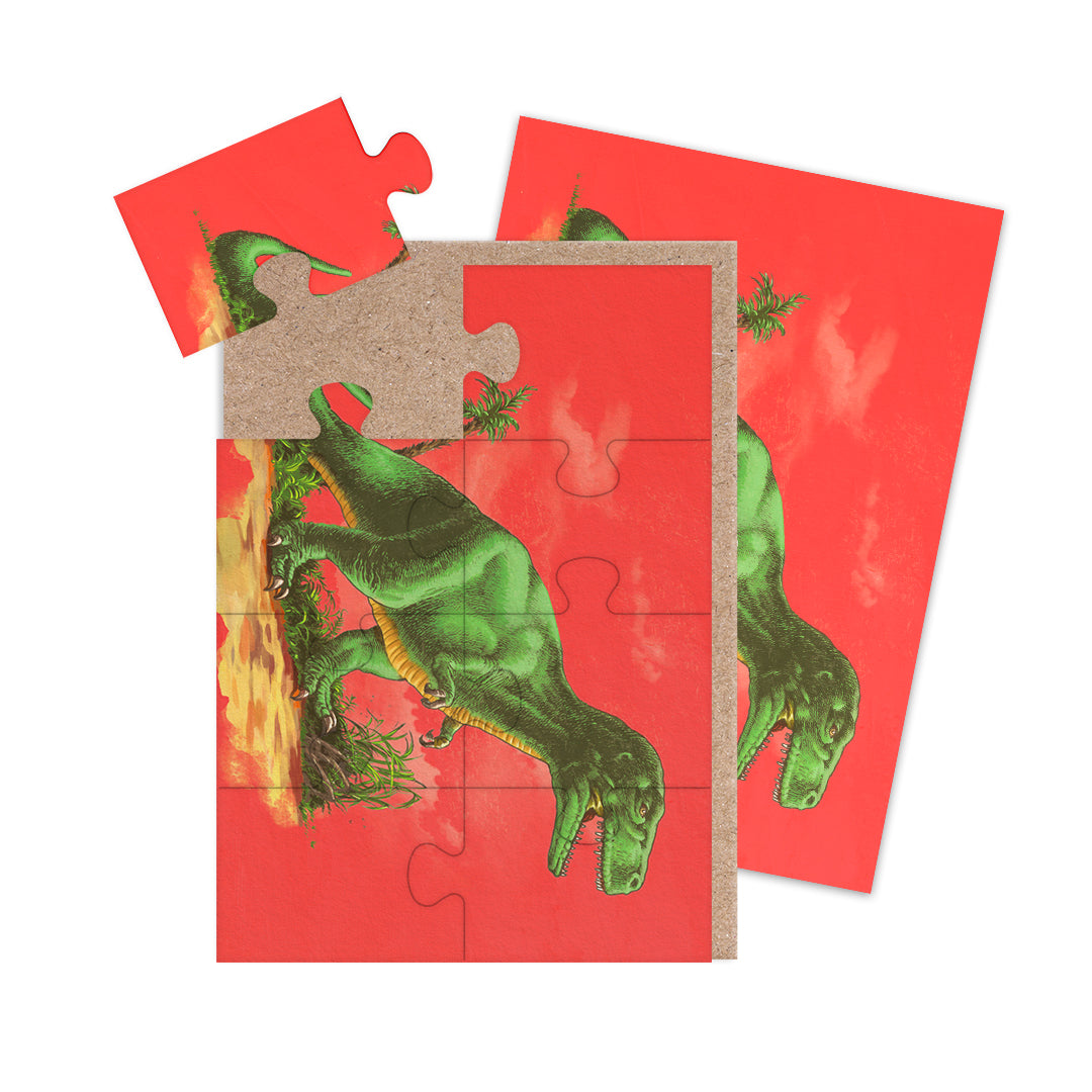 T-Rex Jigsaw Greeting Card (A6) (12964)