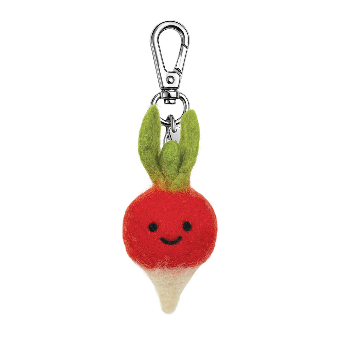Rachel The Radish Felt Keychain (14594)