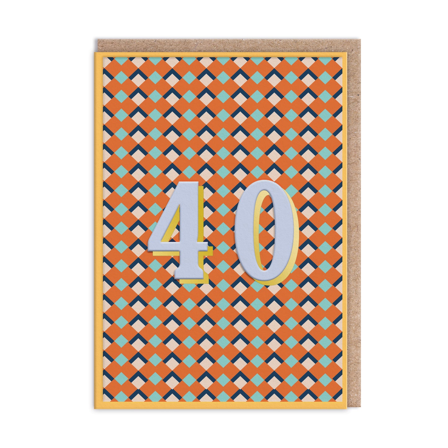 40 Geometric Birthday Card (12770)