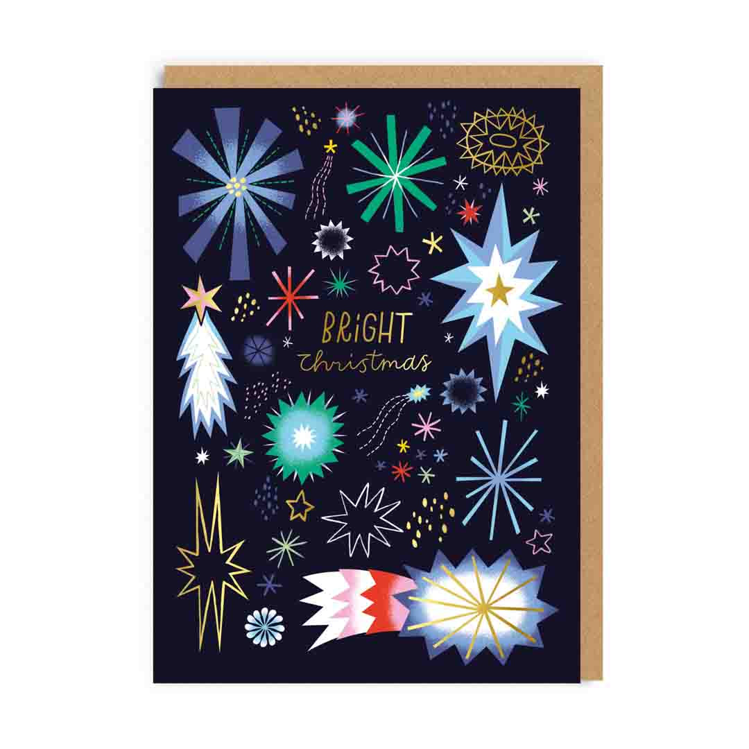 Celebration Starbursts Christmas Card