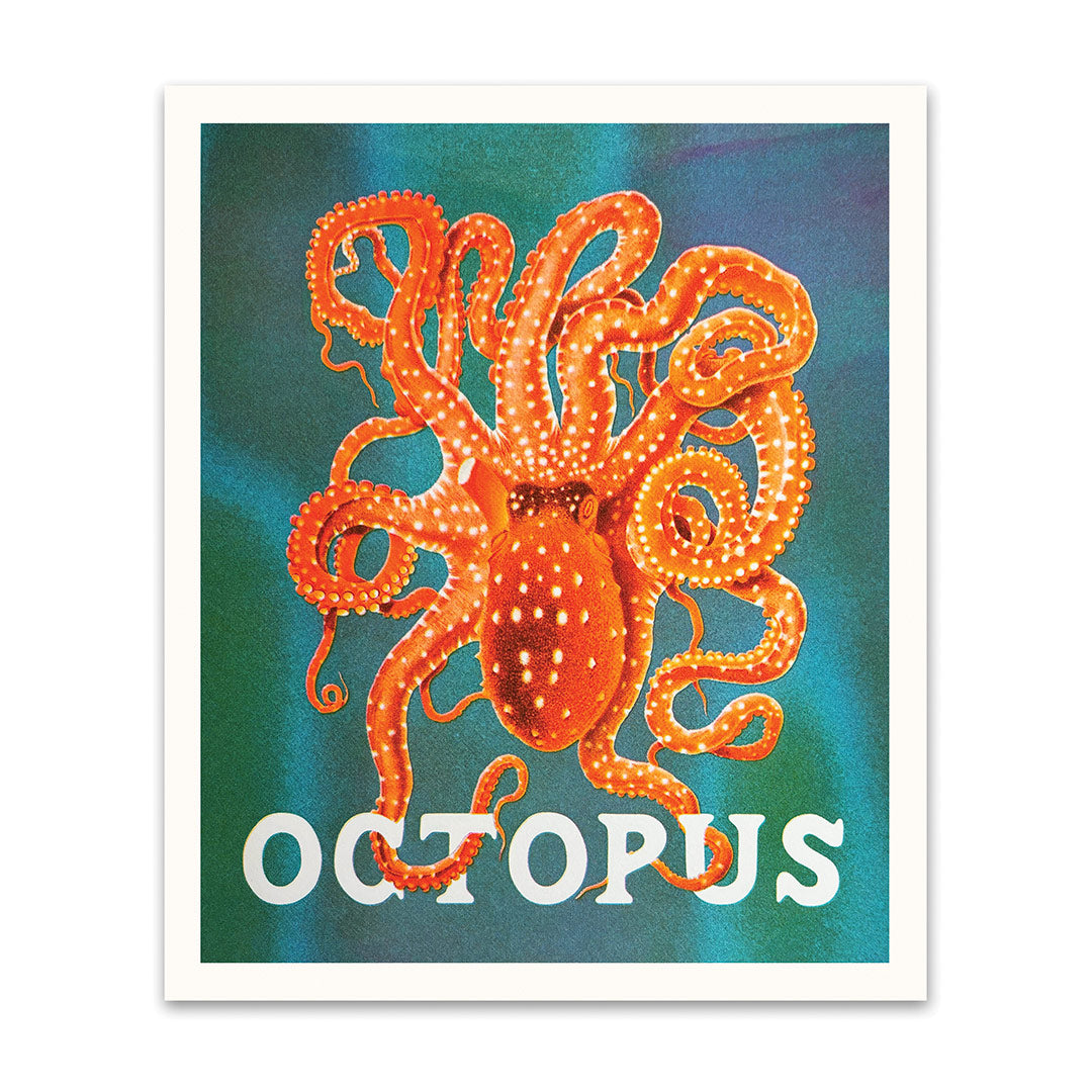 Octopus Riso Print (10x12) (12207)