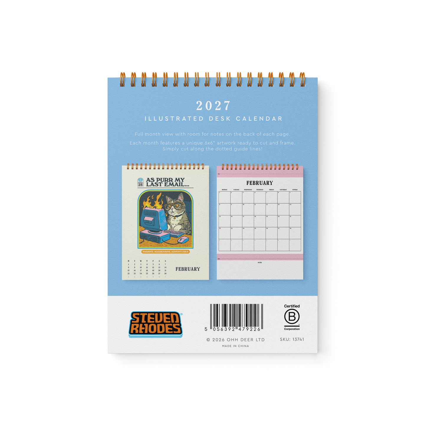 Steven Rhodes Desk Calendar (13741)
