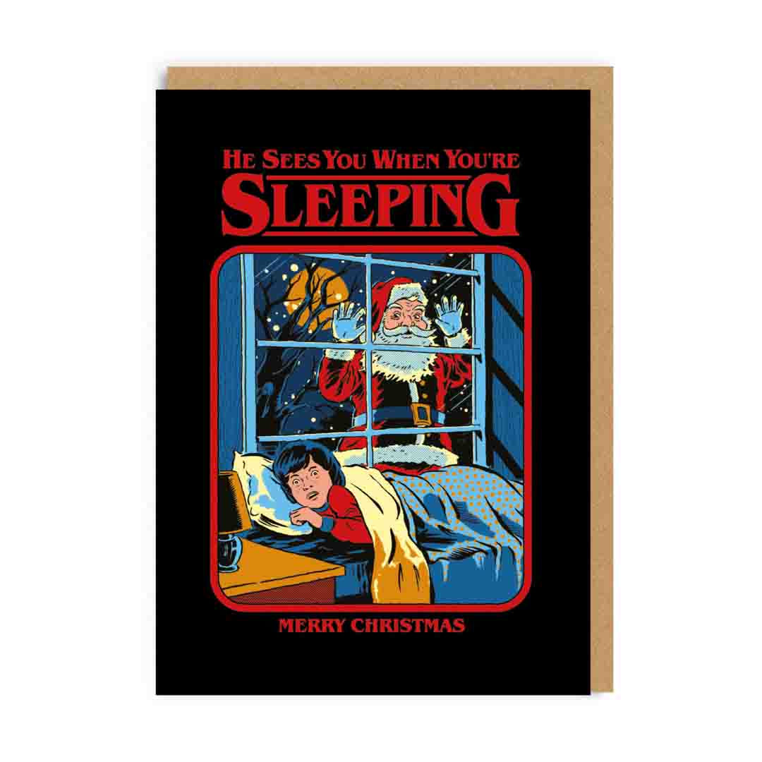 Sees You When You're Sleeping Christmas Card