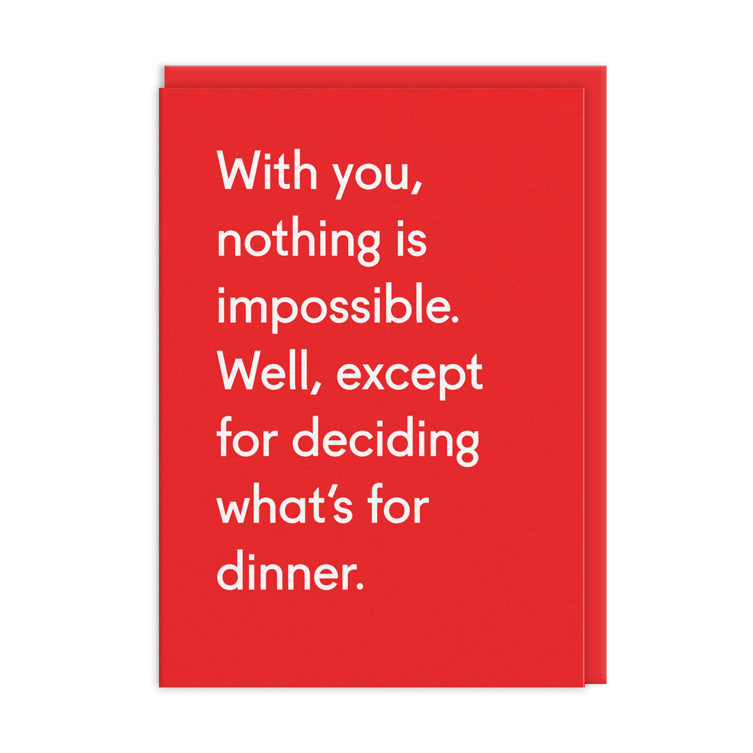 Deciding What's For Dinner Greeting Card (12569)
