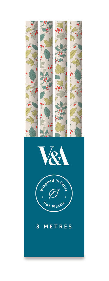 Holly & Berries Single Roll Wrap (13384)