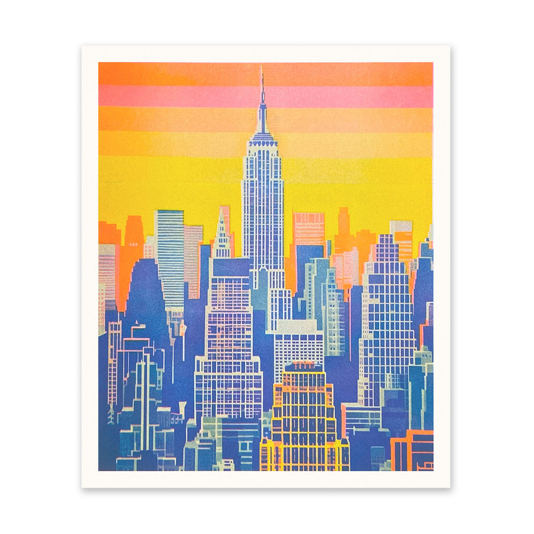 Empire State Building Riso Print (12x10)(10997)