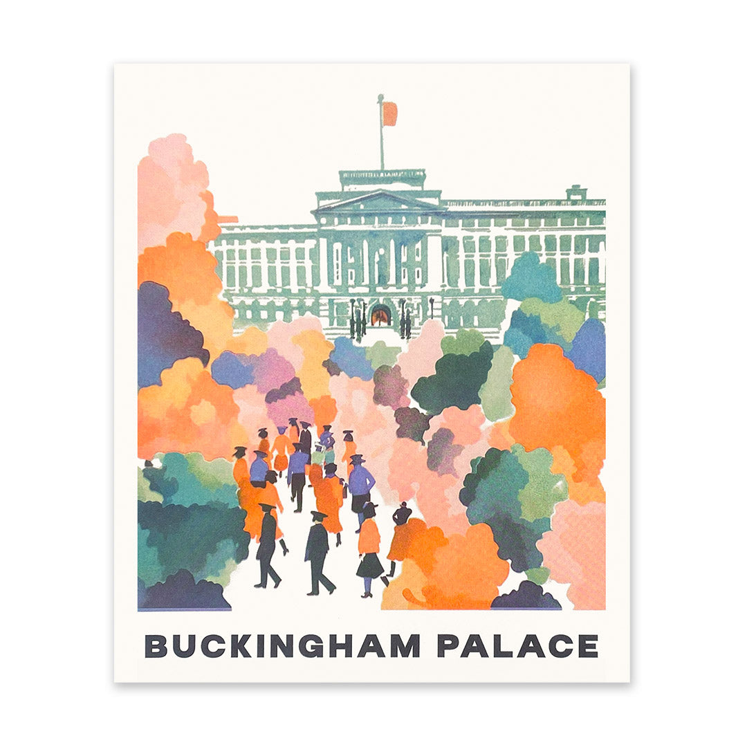 Buckingham Palace 2 Riso Print (12x10)(11136)