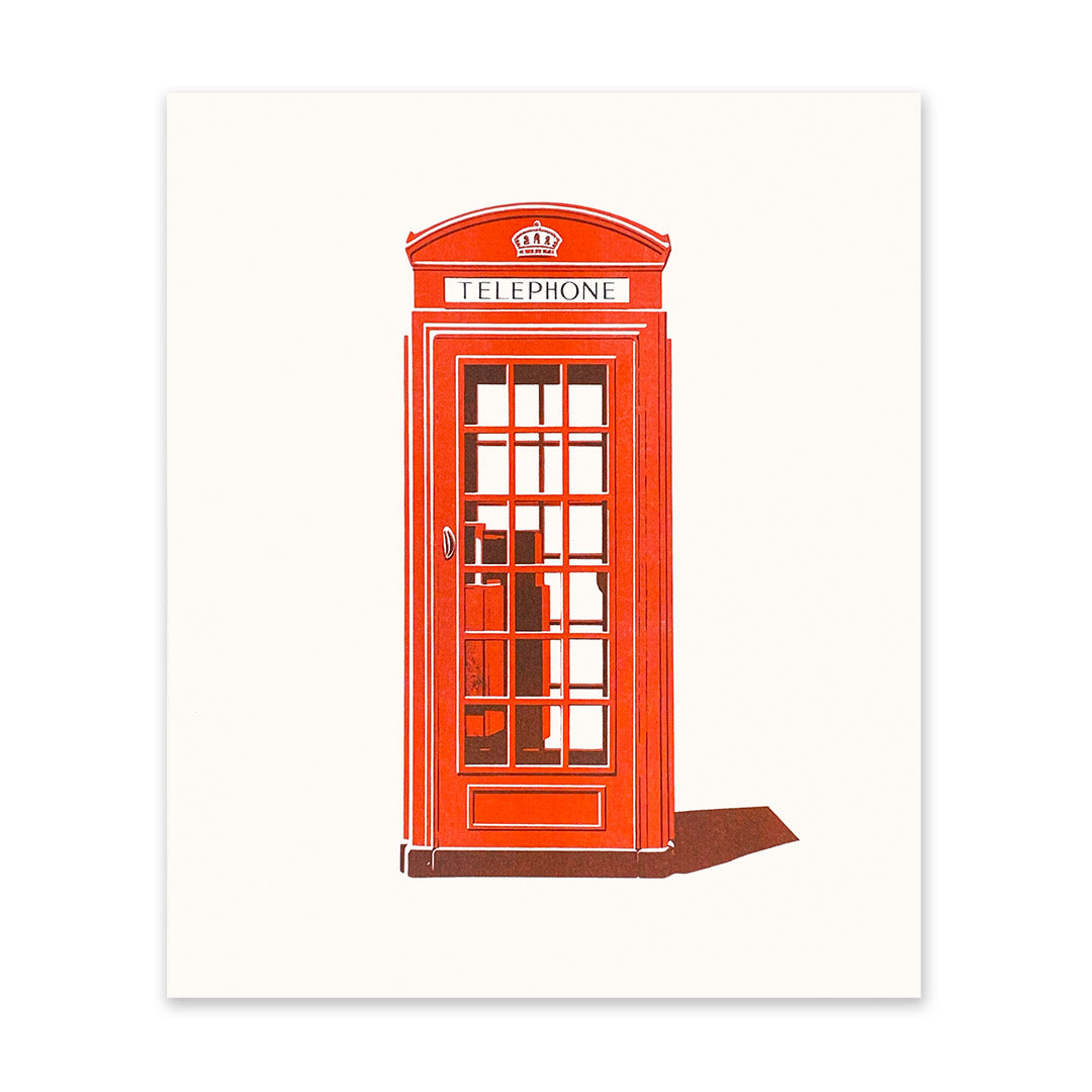 Telephone Box Riso Print (10x12) (11283)
