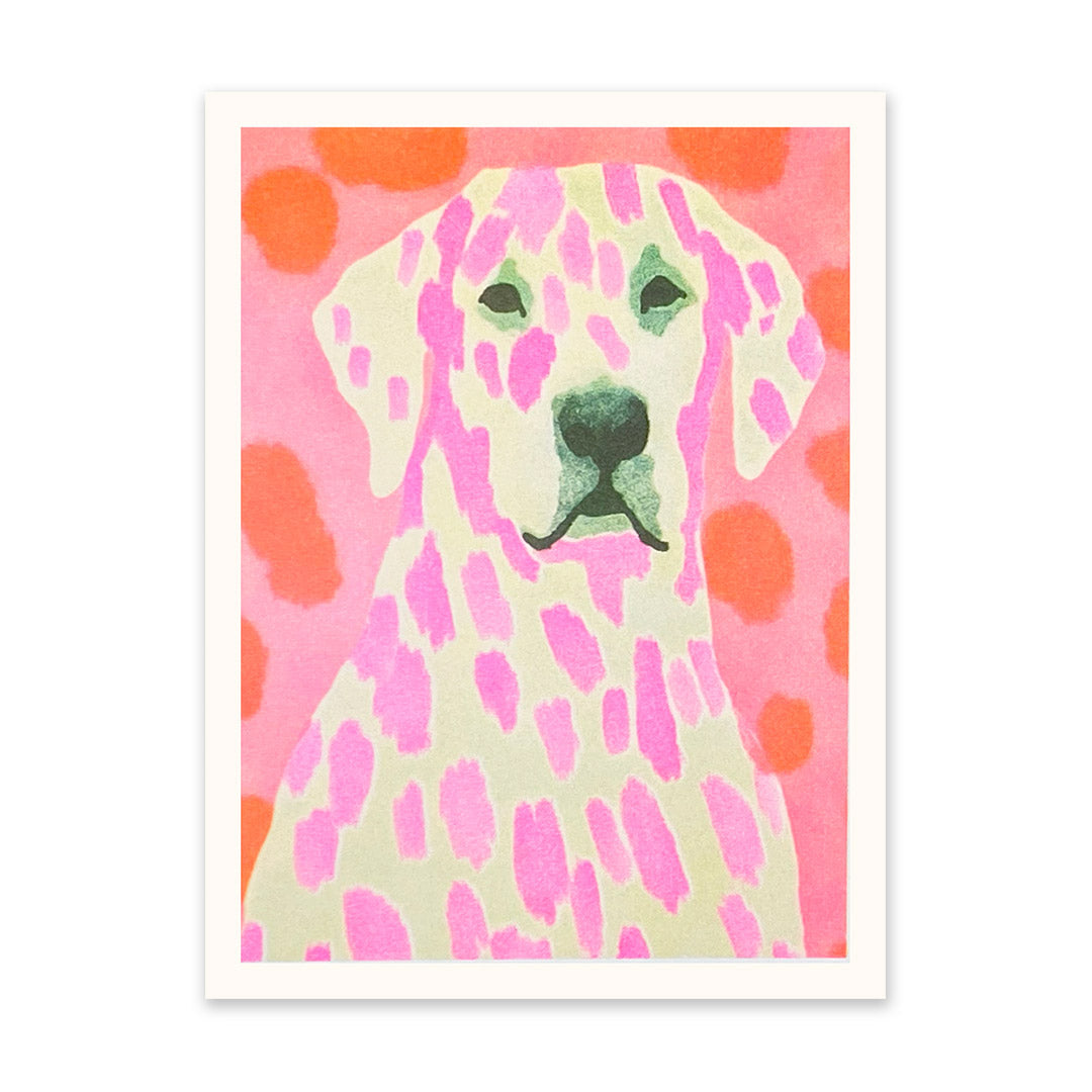 Neon Dalmatian Riso Print (8x6)(10924)