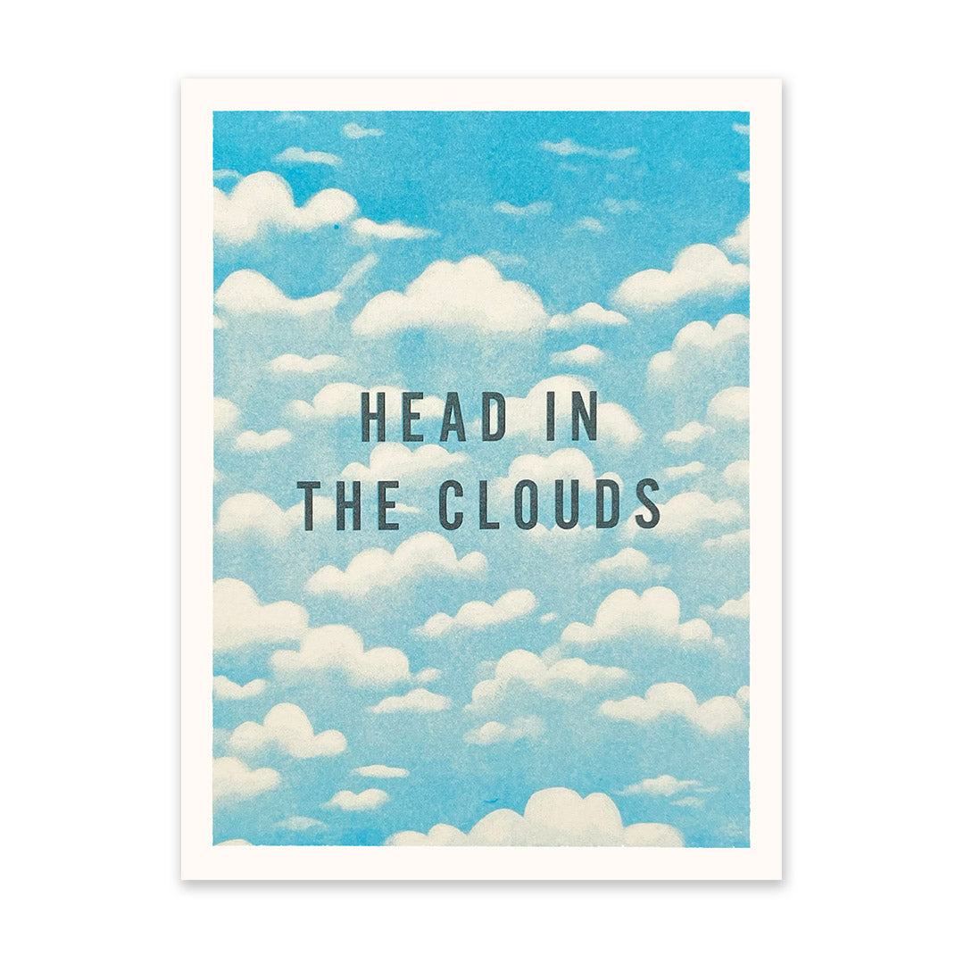 Head In The Clouds Riso Print (6x8) (11057)