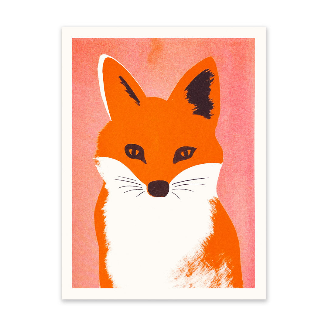 Fox 1 Riso Print (8x6)(11219)