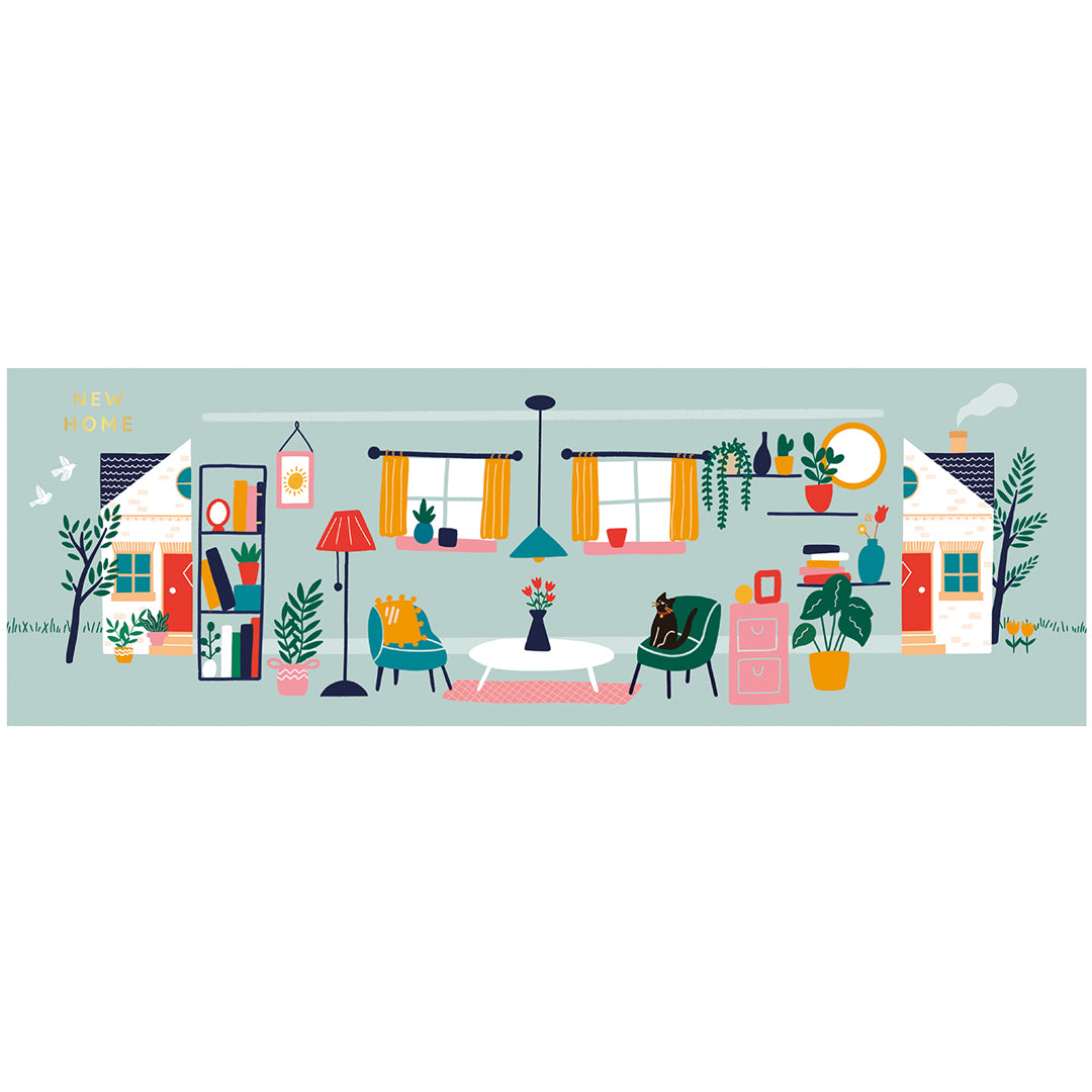 New Home Concertina Greeting Card