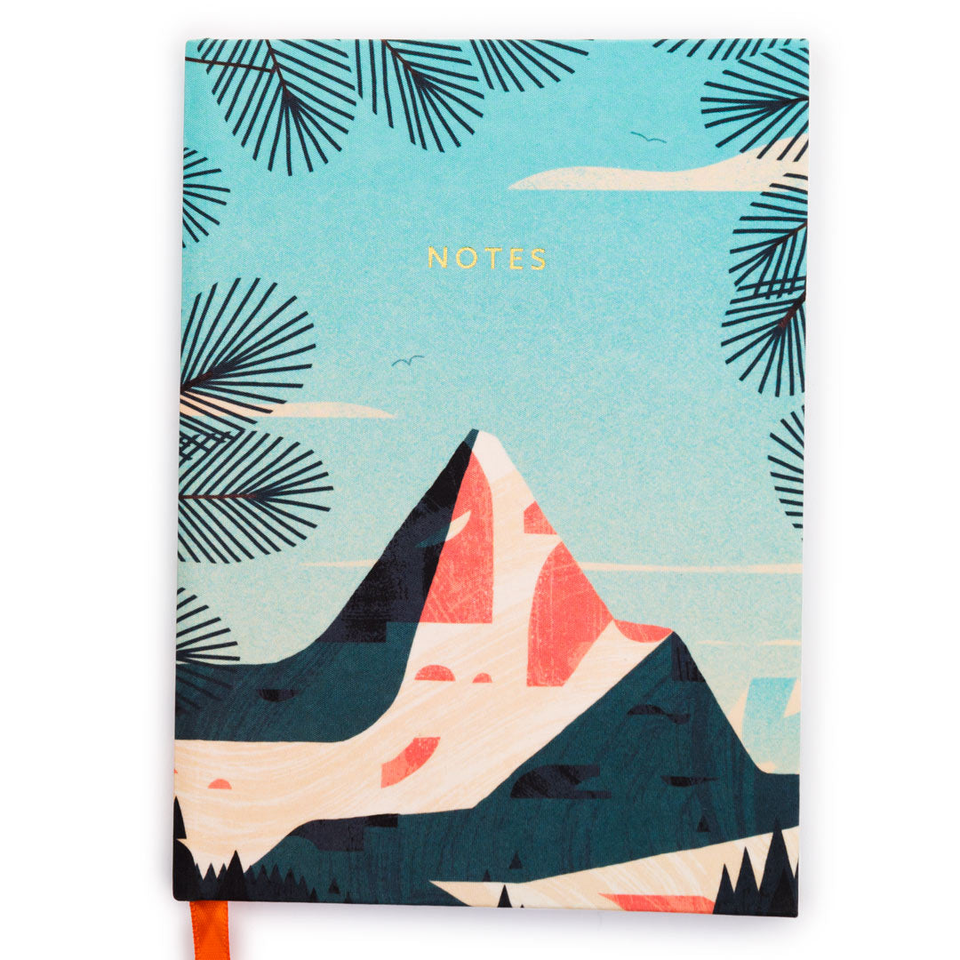 Blue Mountain View - Linen A6 Notebook