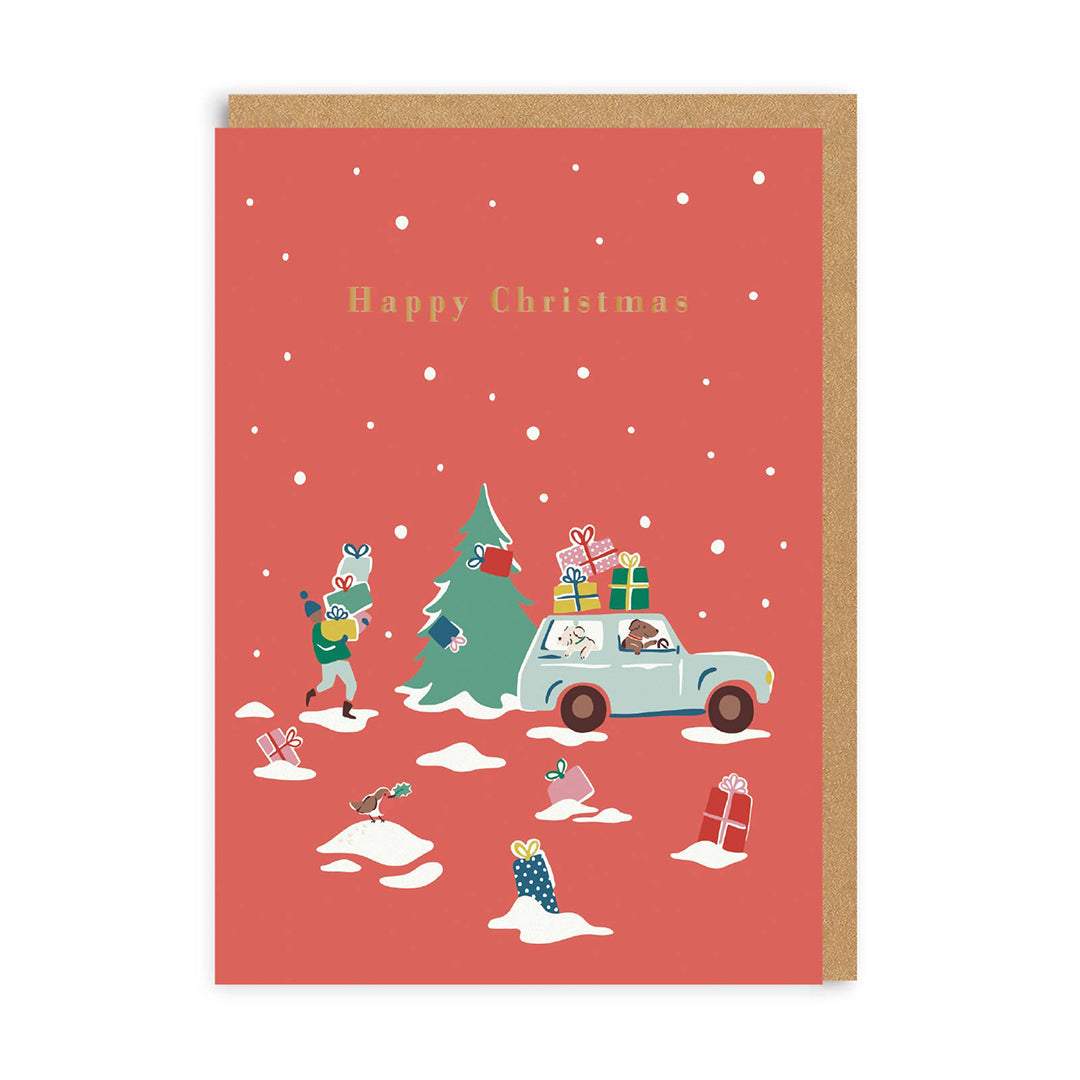 Cath Kidston Happy Christmas Greeting Card