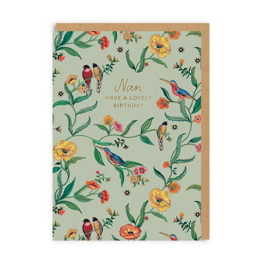 Cath Kidston Nan - Summer Birds Greeting Card