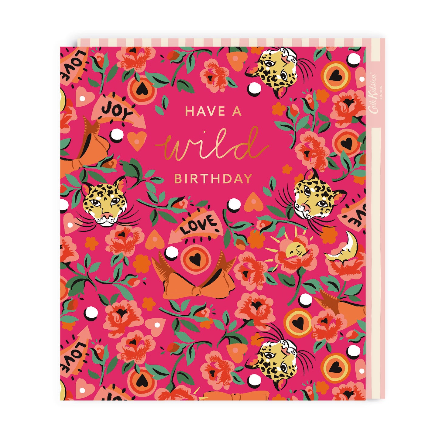 Cath Kidston Tiger Floral Large Birthday Greeting Card
