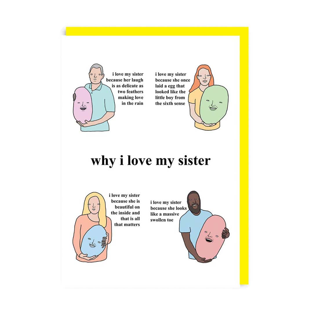 Why I Love My Sister Greeting Card