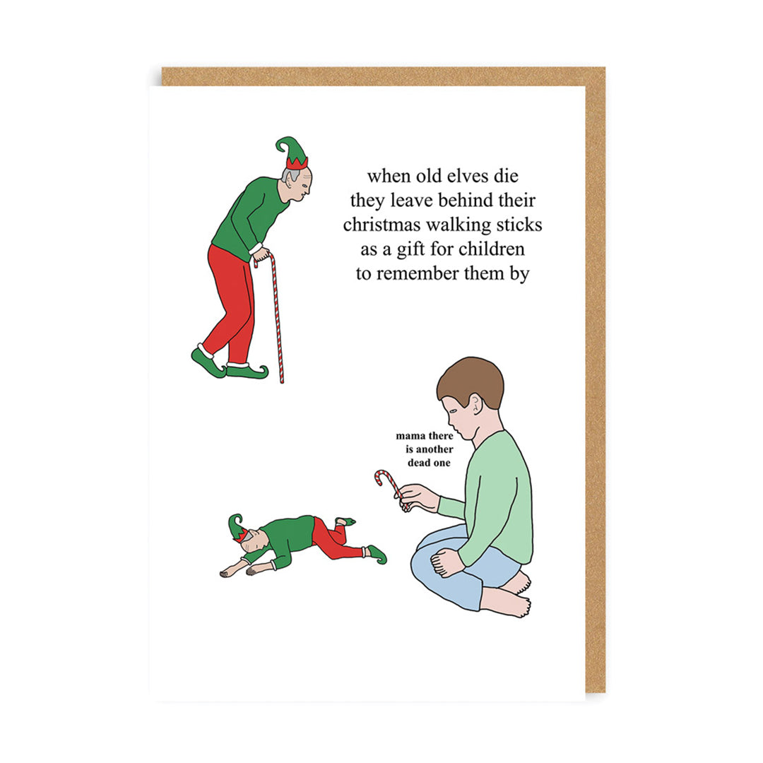 Old Elves Leave Walking Sticks