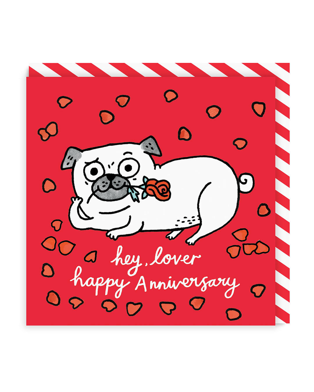 Hey Lover, Happy Anniversary Greeting Card